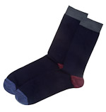 Н409 Мужские носки (темно-синий)