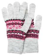 Ромбы 2с228 перчатки женские (светло-серый)